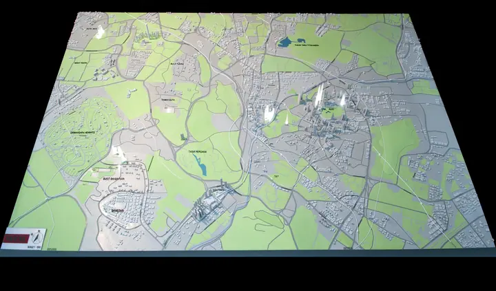 مجسم خريطة ثلاثية الأبعاد للمدينة مجسم من إنتاج TNBuilt West, عرض 2