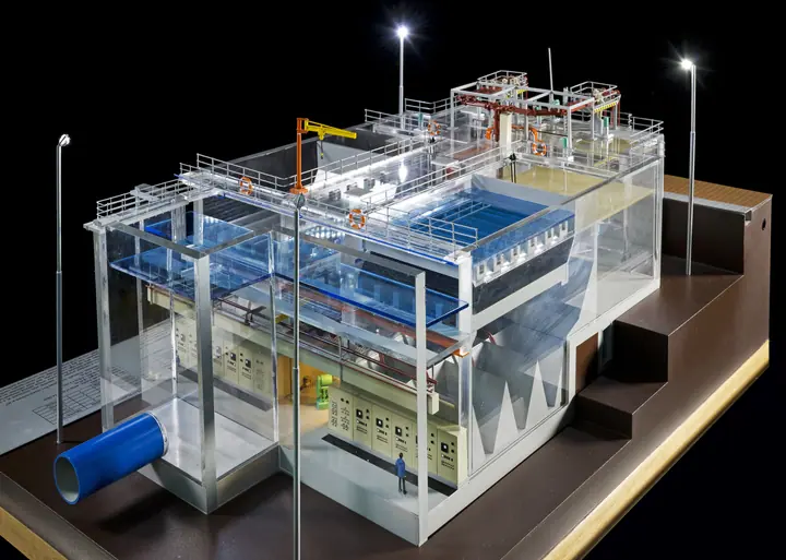 Actiflo Water Treatment Plant – 1:60 scale model by TNBuilt West, view 2