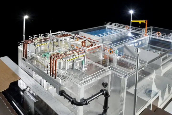 Actiflo Water Treatment Plant – 1:60 scale model by TNBuilt West, view 3