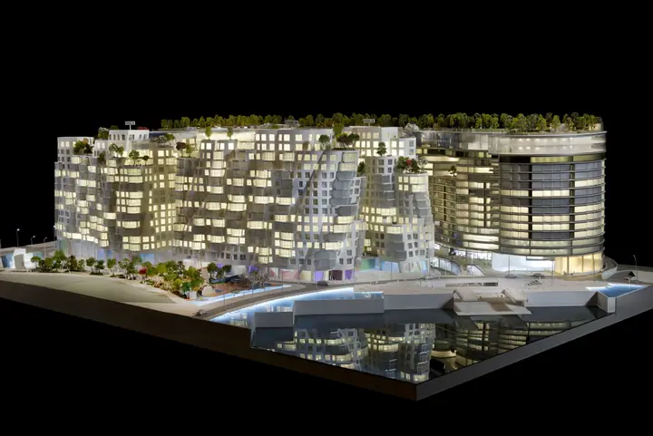 Battersea Power Station Residences Project by FRANK GEHRY. scale model by TNBuilt West, view 5
