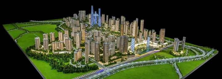 City District Masterplan scale model by TNBuilt West