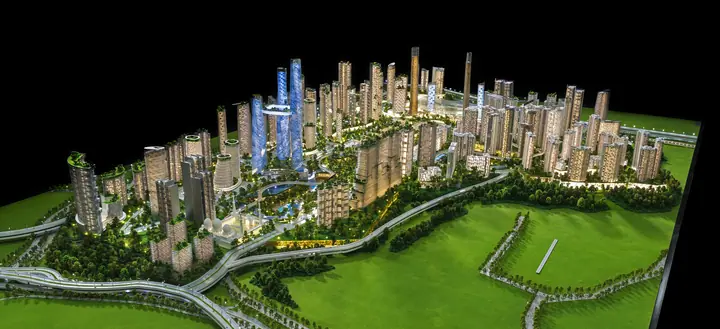 Large urban development scale model by TNBuilt West