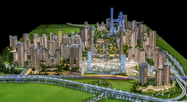 City District Masterplan scale model by TNBuilt West, view 5