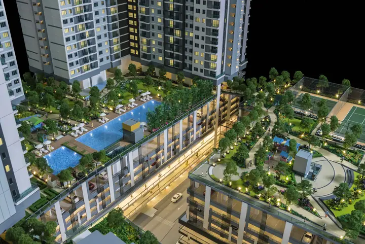 Condominium & Podium Development scale model by TNBuilt West, view 2
