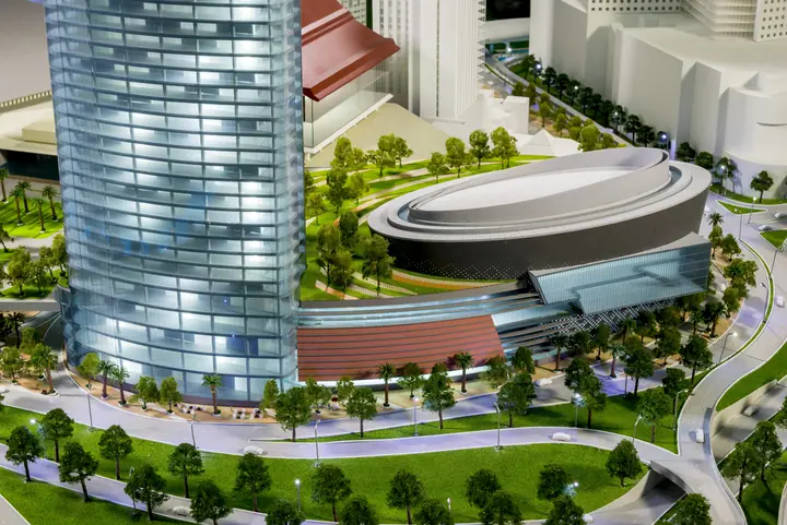 Convention Center & Mixed-Use Tower scale model by TNBuilt West, view 2