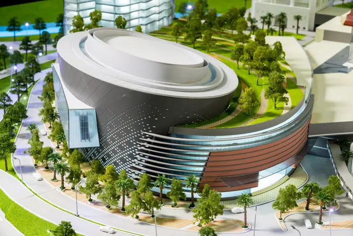 Convention Center & Mixed-Use Tower scale model by TNBuilt West, view 3