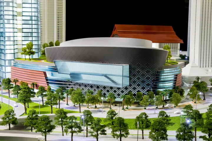 Convention Center & Mixed-Use Tower scale model by TNBuilt West, view 4