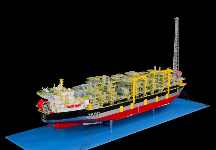 “Marechal Duque de Caxias” MERO3 FPSO by MISC Berhad – 1:250 scale model by TNBuilt West, view 2