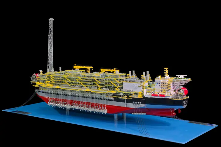 “Marechal Duque de Caxias” MERO3 FPSO by MISC Berhad – 1:250 scale model by TNBuilt West, view 5