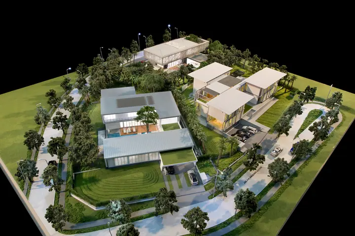 مجمع فلل الغولف مجسم من إنتاج TNBuilt West