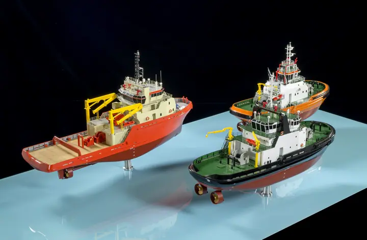 Harbor & Offshore Tug Boats – 1:100 scale model by TNBuilt West, view 4