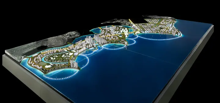 LED Interactive City Masterplan scale model by TNBuilt West, view 4