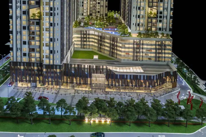 Luxuriöse Eigentumswohnungstürme Maßstabsmodell von TNBuilt West, ansehen 8