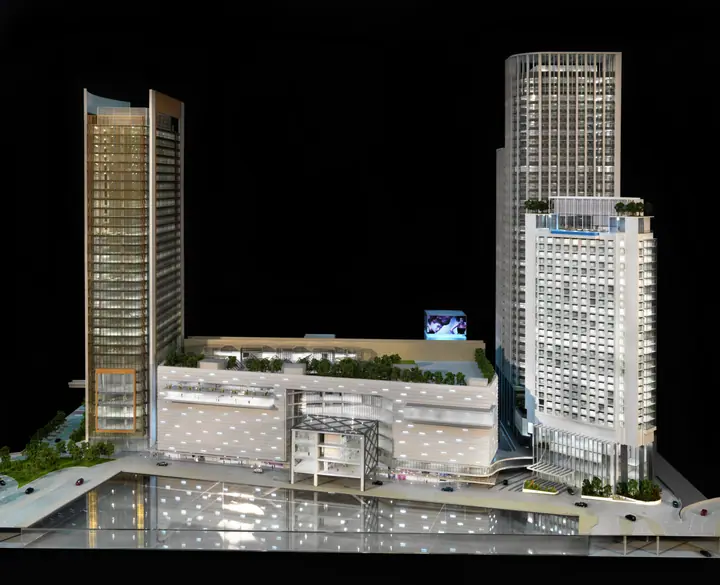 KL Sentral Lot G (NU Sentral)، واجهة LCD حيّة – 1:150 مجسم من إنتاج TNBuilt West, عرض 5