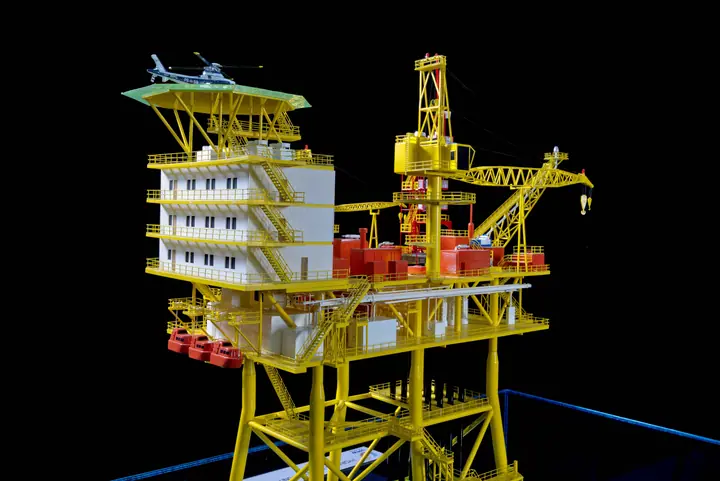 Plataforma Offshore Fija (Jacket) – 1:100 maqueta de TNBuilt West, vista 3