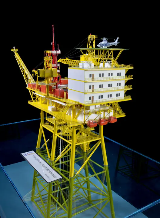 Plataforma Offshore Fija (Jacket) – 1:100 maqueta de TNBuilt West, vista 4