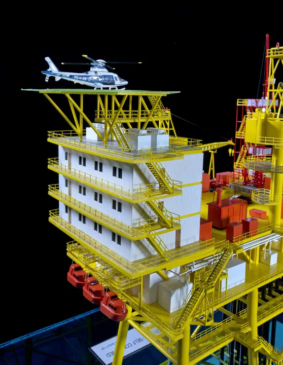Plataforma Offshore Fija (Jacket) – 1:100 maqueta de TNBuilt West, vista 6