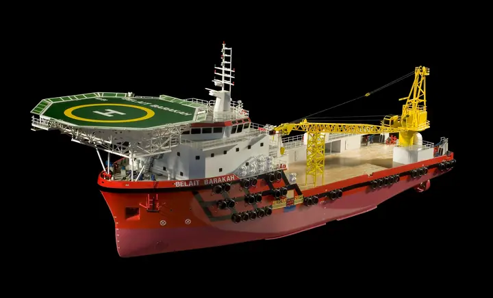 75 m Offshore-Wartungs- und Versorgungsschiff für Bohrlochservice – 1:75 Maßstabsmodell von TNBuilt West