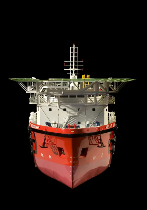 Buque de Apoyo y Mantenimiento Offshore de 75 m – 1:75 maqueta de TNBuilt West, vista 7