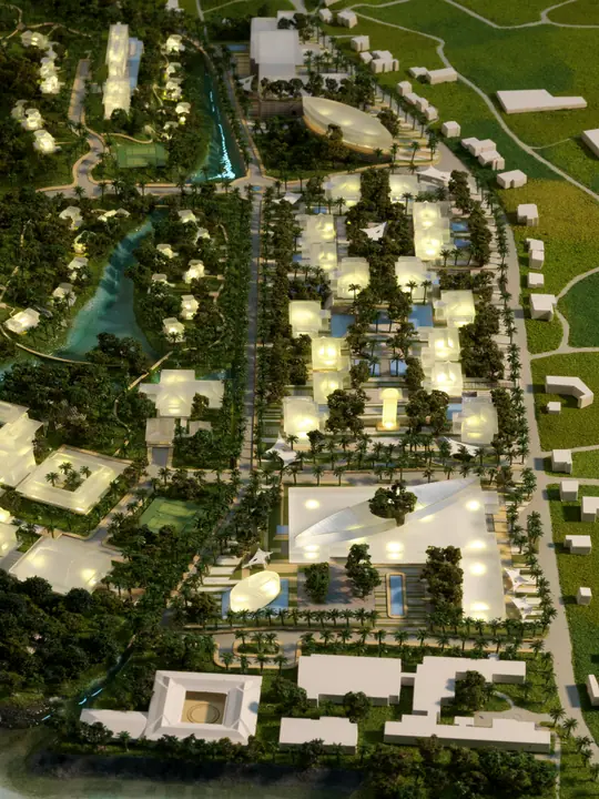 Onna Beach Resort @ Okinawa, Japan – 1:1500 scale model by TNBuilt West, view 3