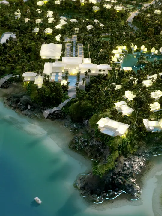 Onna Beach Resort @ Okinawa, Japan – 1:1500 scale model by TNBuilt West, view 5