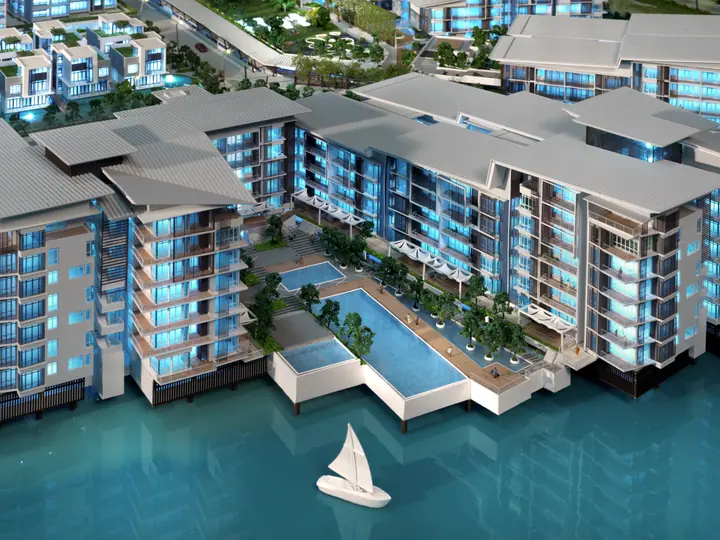The Light Waterfront Fase 1 (Proposta) – 1:200 maquete da TNBuilt West, vista 4