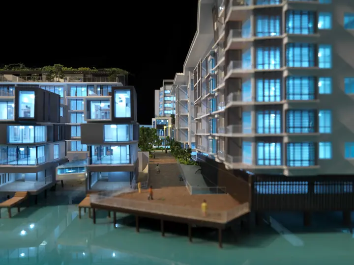The Light Waterfront Fase 1 (Proposta) – 1:200 maquete da TNBuilt West, vista 5
