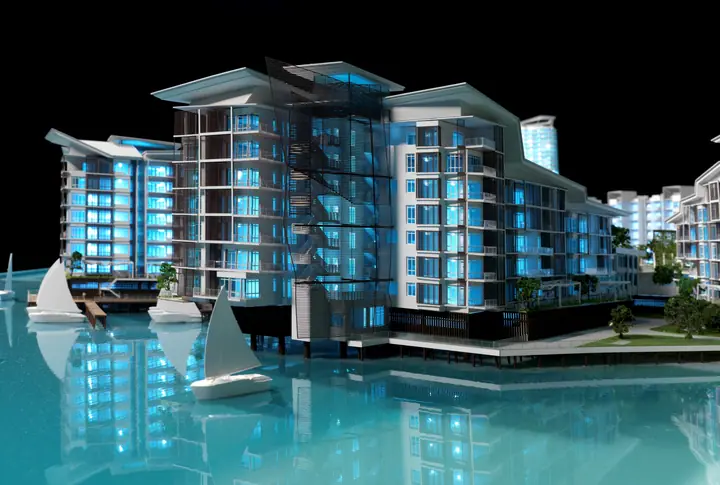 The Light Waterfront Fase 1 (Proposta) – 1:200 maquete da TNBuilt West, vista 7