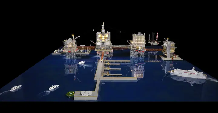THE RIG, Arabia Saudí – 1:400 maqueta de TNBuilt West, vista 3