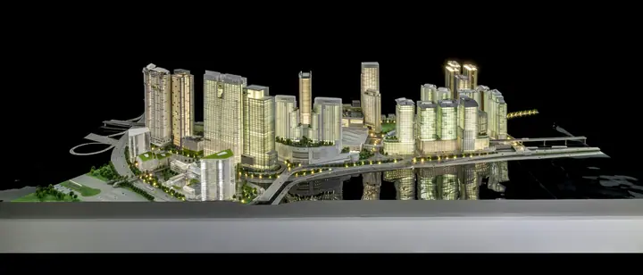 مخطط عام لمدينة واجهة بحرية مجسم من إنتاج TNBuilt West, عرض 3